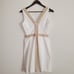 Lilly Pulitzer Bentley Shift Resort White Gold Embroidered Mini Dress Womens 0