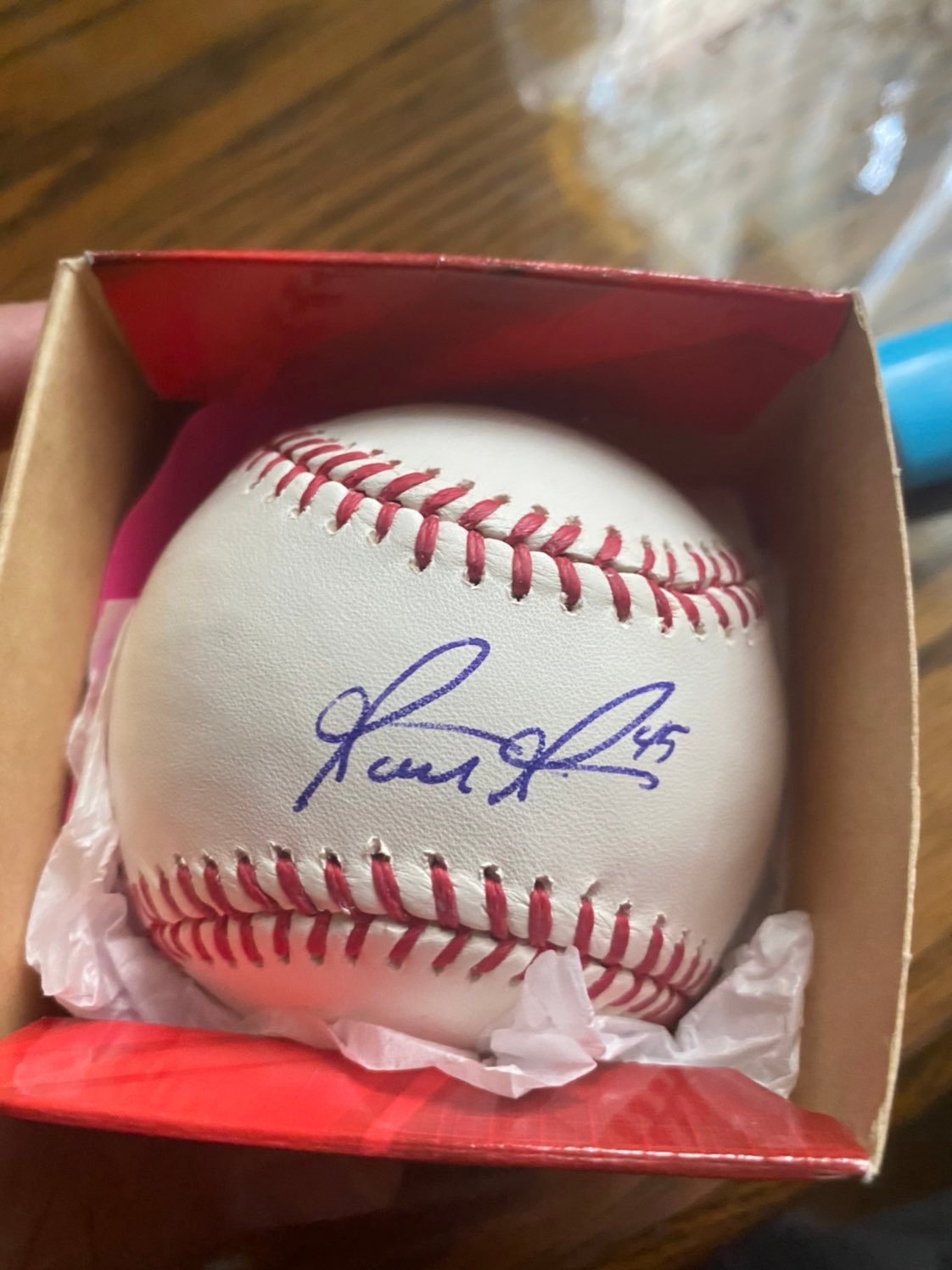 Matt moore and ty blach signed baseballs
