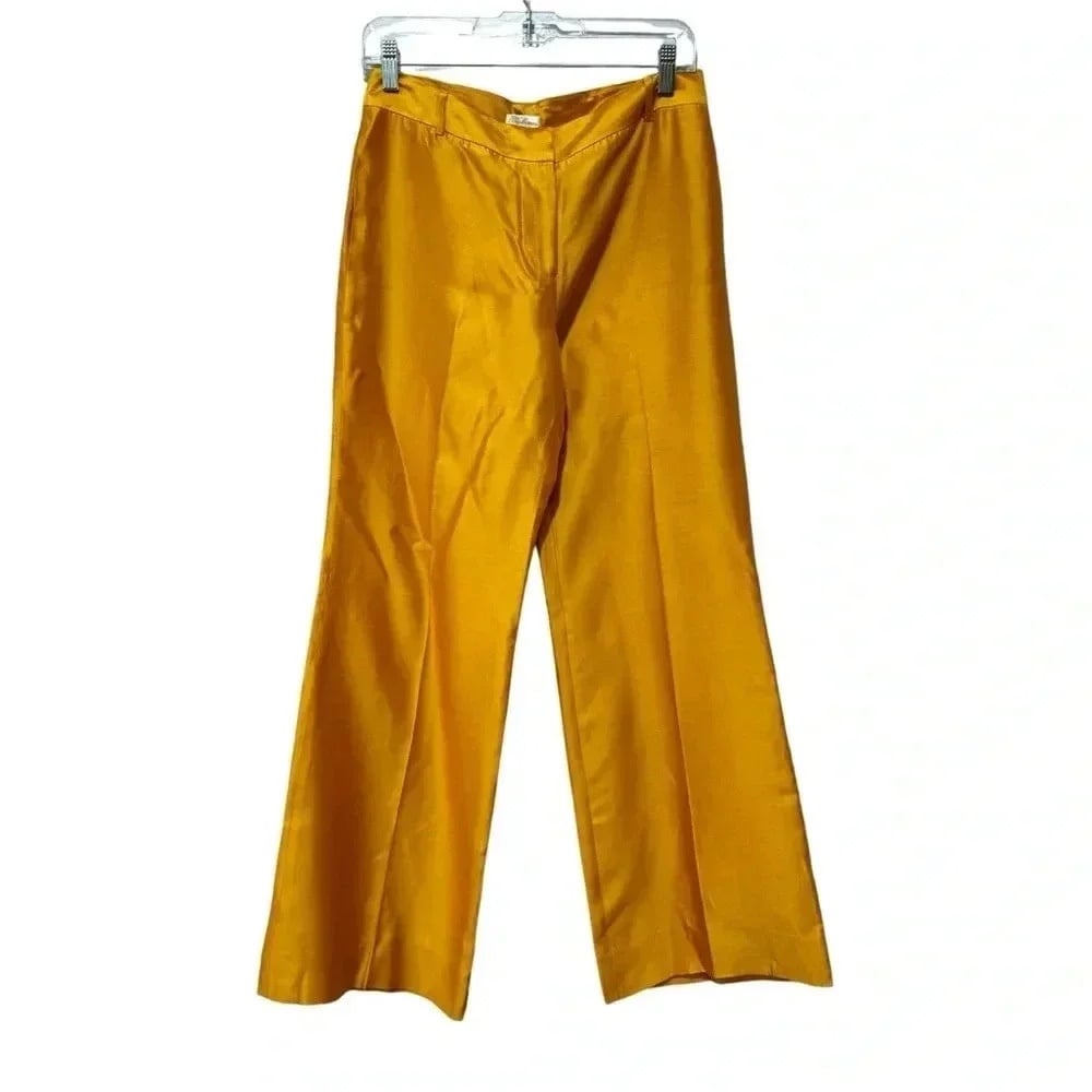 Shoshanna satin flared pants 4