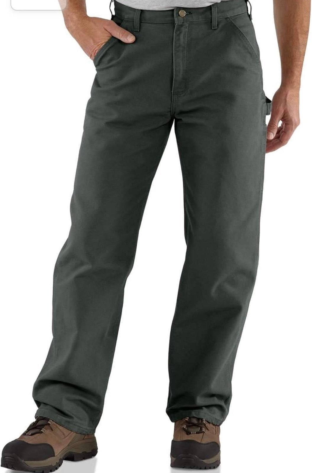 Carhartt Men's Work Dungaree B11 Pants Moss colored size 38W x 35L