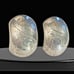 Vintage Classic Mexican Sterling Embossed Etched Concave Post Earrings