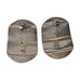 Vintage Classic Mexican Sterling Embossed Etched Concave Post Earrings