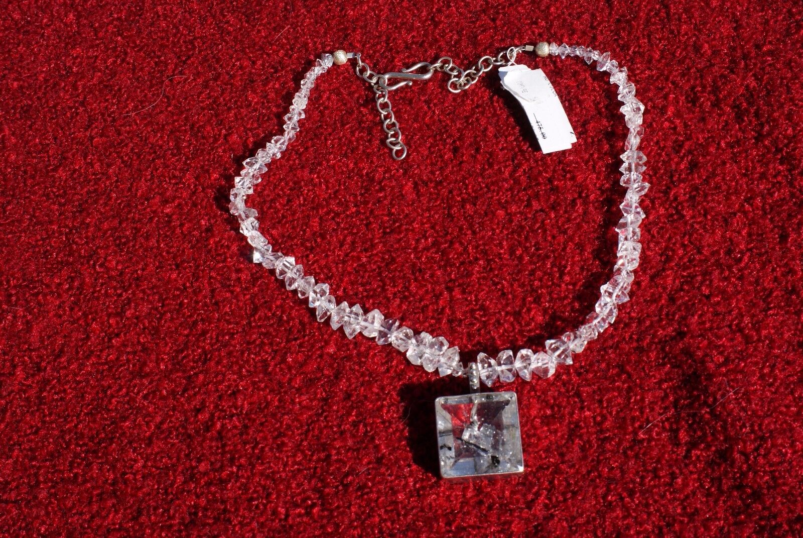 Dina Mackney Pendant Silver/Crystal Necklace