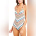 Frame Fawcett One Piece Stripe Swimsuit