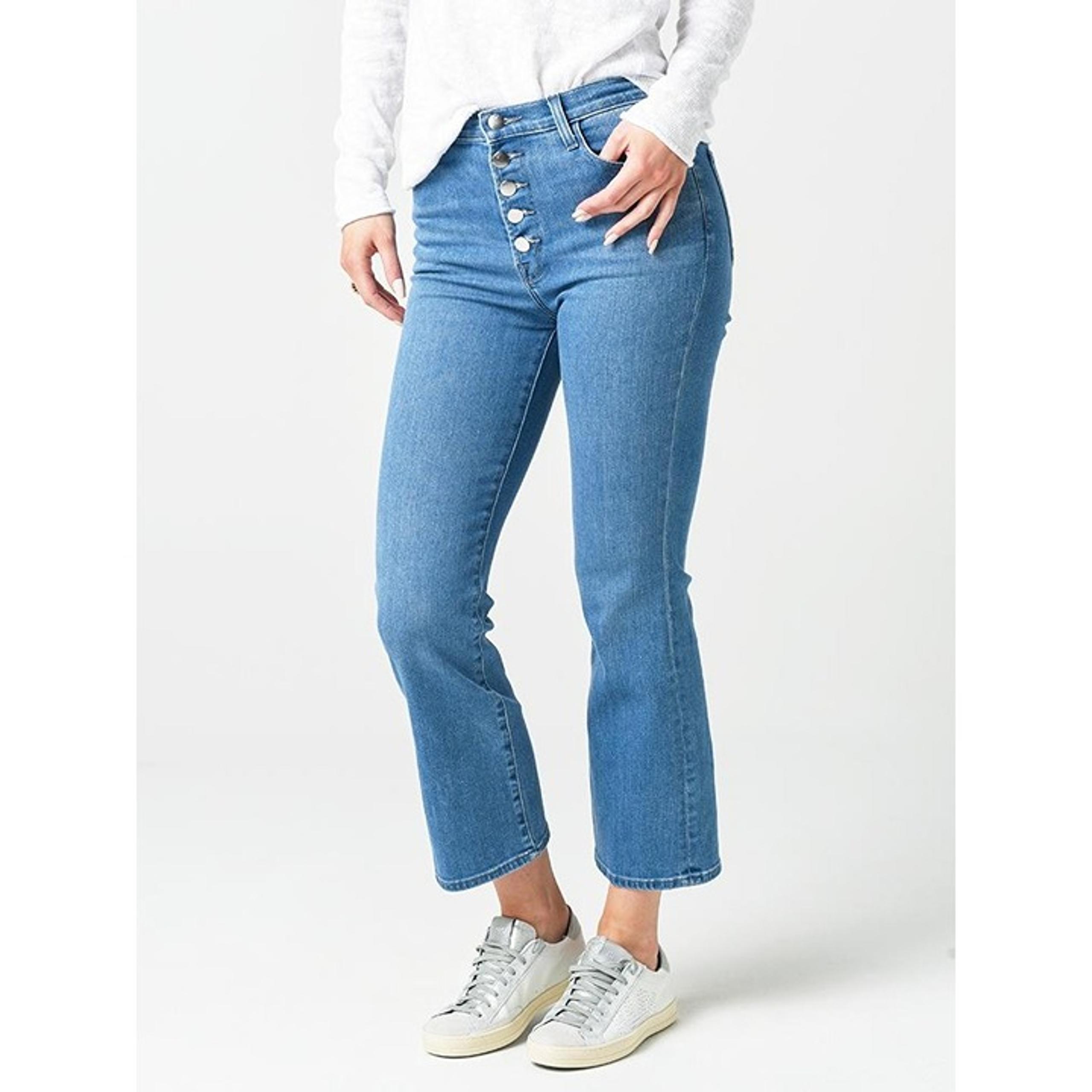J BRAND Women’s Lillie High-Rise Cropped Flare Jean In Heart Size 29