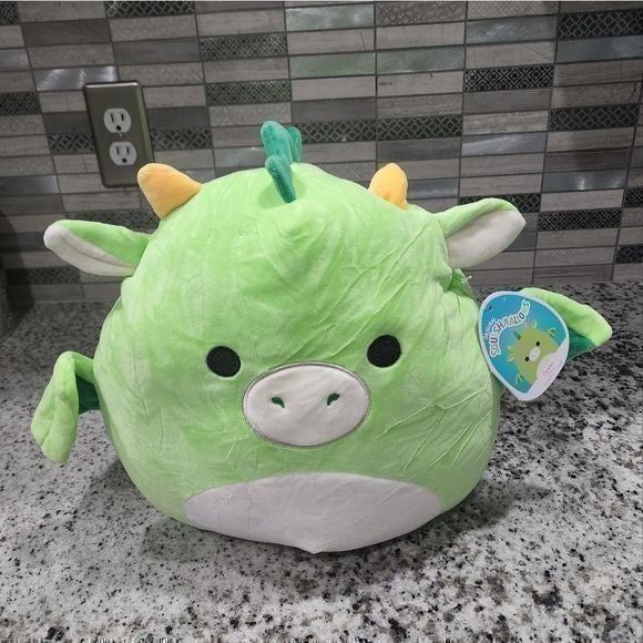 SQUISHMALLOWS green blue orange Dexter 12 dragon new!!!