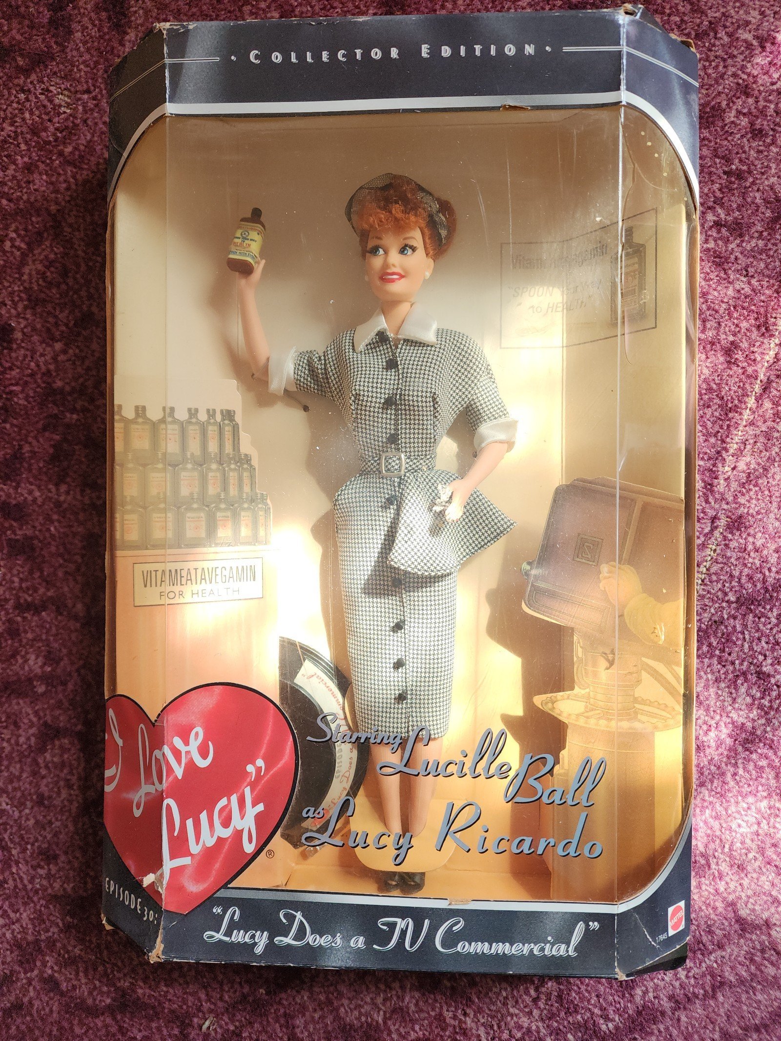 I Love Lucy Collector Edition Doll w/Stand & Box