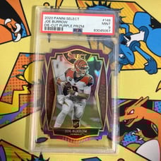 Joe Burrow Rookie Purple Prizm Die Cut PSA 9