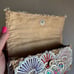 RARE Laurence Heller Sequin Cotton Straw Clutch