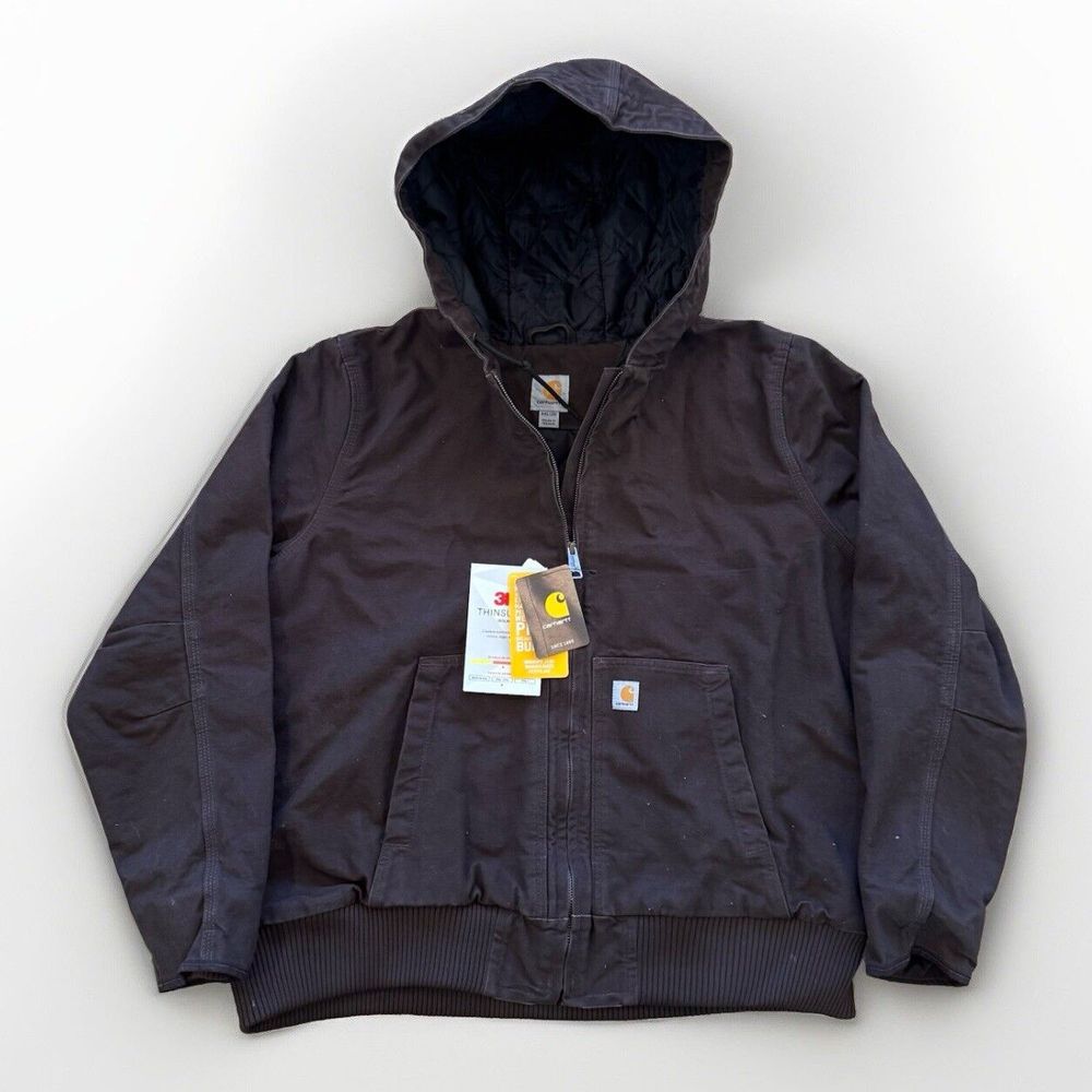 Carhartt Jacket Womens XXL 104053 DKB WJ130 Washed Duck Canvas Active Workwear
