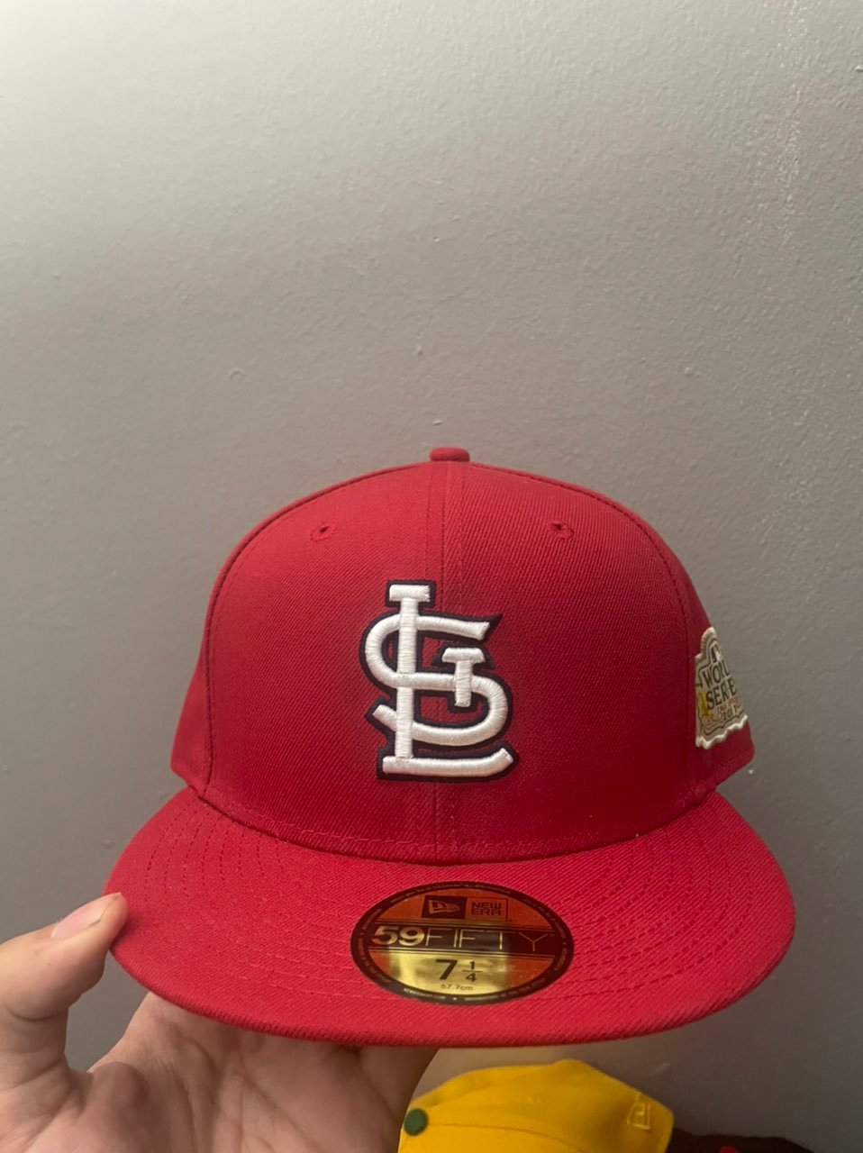 St. Louis Cardinals Hat Cap Fitted 7 1/4 New Era 59Fifty 2011 World Series