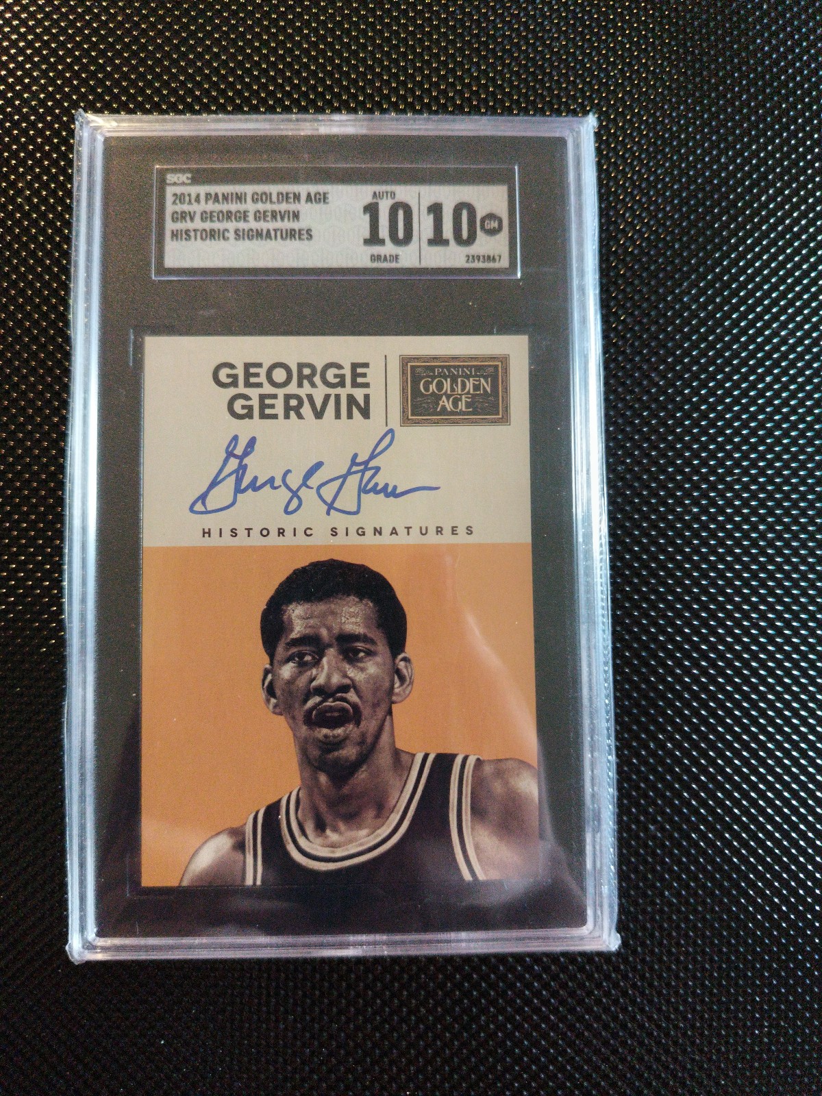 2014 Panini golden age George gervin historic autographs