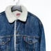 Levi's denim jacket with boar lining made in the USA in the 80s and 90s.