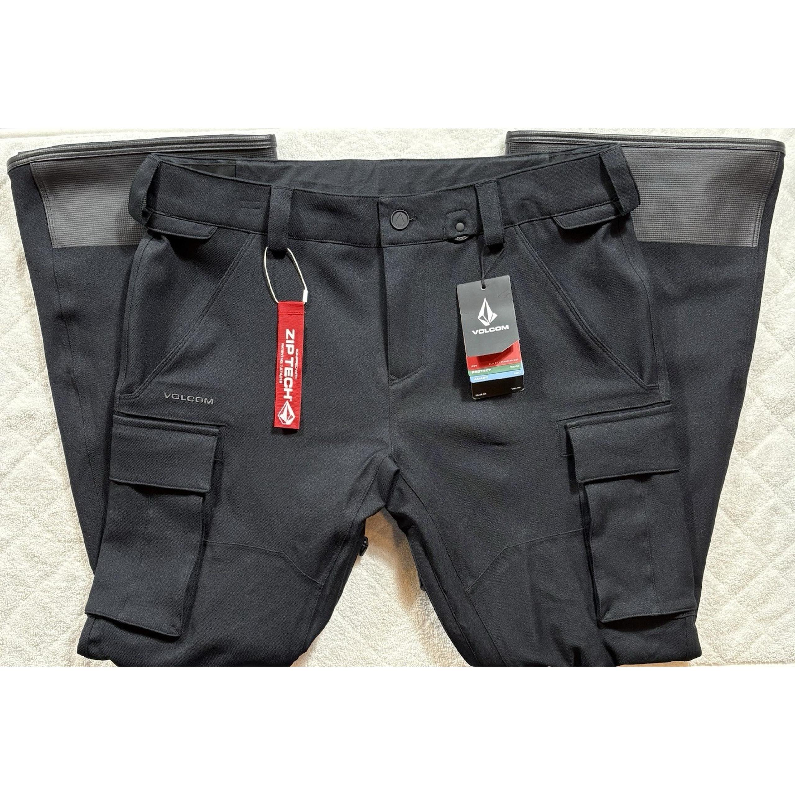 VOLCOM Men's Articulated Snowboard Pants Large Slim Fit Water Resistant NWT -603