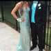 seafoam/blue prom dress