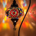 Turkish Moroccan mosaic lamp, colorful table lamp