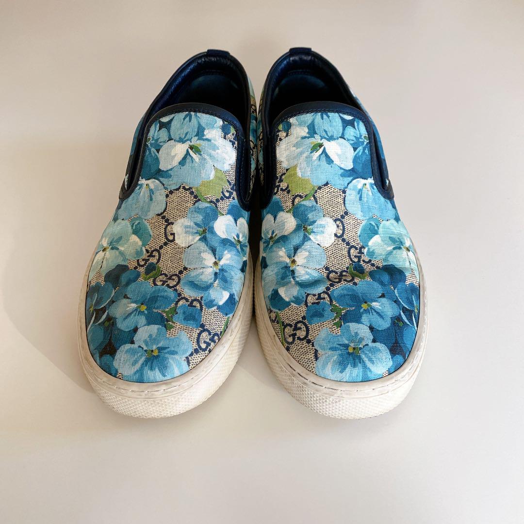【Excellent Condition】 Gucci Blooms Slip-on for Men, Floral Pattern