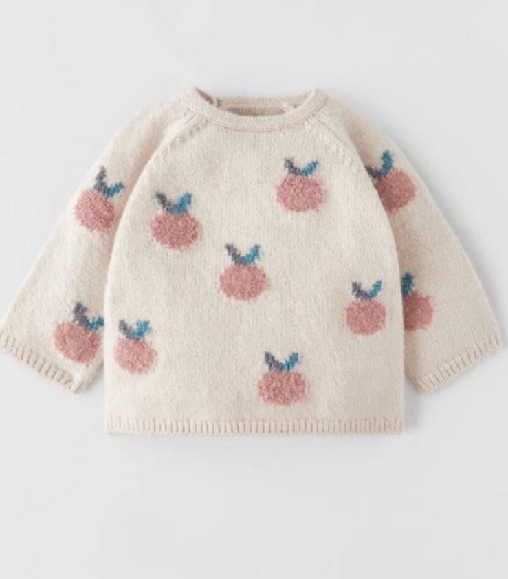 zara new sz 3/6 m sweater