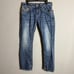 Rock Revival Derek Straight Denim Jeans Men's 32 Blue Distressed Embroidered
