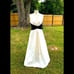 Vintage Nicole Miller Ivory & Black Full Skirt Gown - Size 10, Sleeveless 923