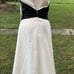 Vintage Nicole Miller Ivory & Black Full Skirt Gown - Size 10, Sleeveless 923