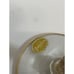 Glastonbury Gold Lotus Tall Champagne Flutes Gold Encrusted Floral Pattern ~Pair
