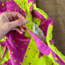Vintage Jordan Men's Size L Neon Retro Zigzag Swim Shorts