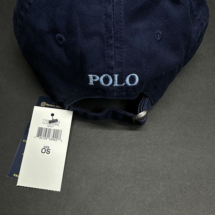 Factory Polo Ralph Lauren Classic Adjustable Hat/Cap Navy Pony Logo
