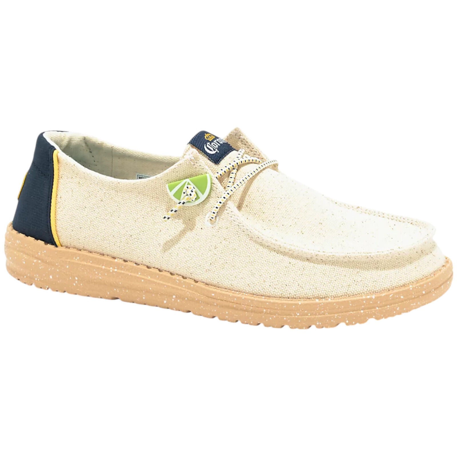 Hey Dude Wendy Corona Beer Natural White Slip On Shoes Loafers Women's Size 11
