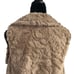 MYSTREE Fuzzy Brown Boho Vest Size Small