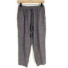 Lululemon Pants Size 6 Womens Gray Final Play Crop Drawstring Dance Yoga Gym