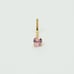 Solid 14kt gold Nose Piercing with a beautiful Rose Crystal Heart 20guage New