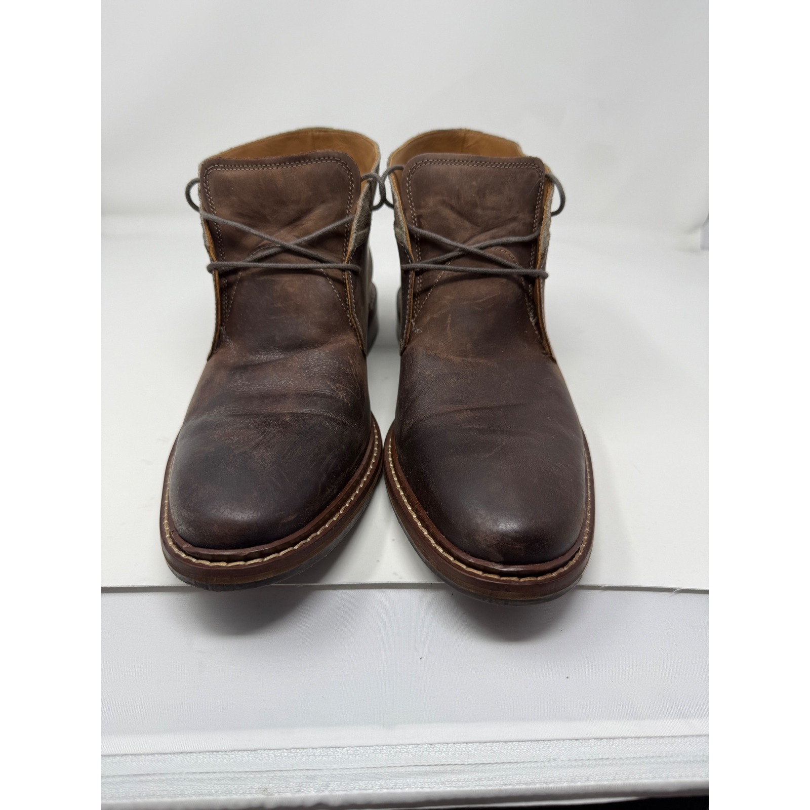 Cole Haan Men's Size 11 Williams Welt II Brown Leather Ankle Chukka Boots