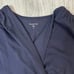 Garnet Hill Blousy Navy Top - Medium - Organic Pima Cotton Blend - Excellent Con