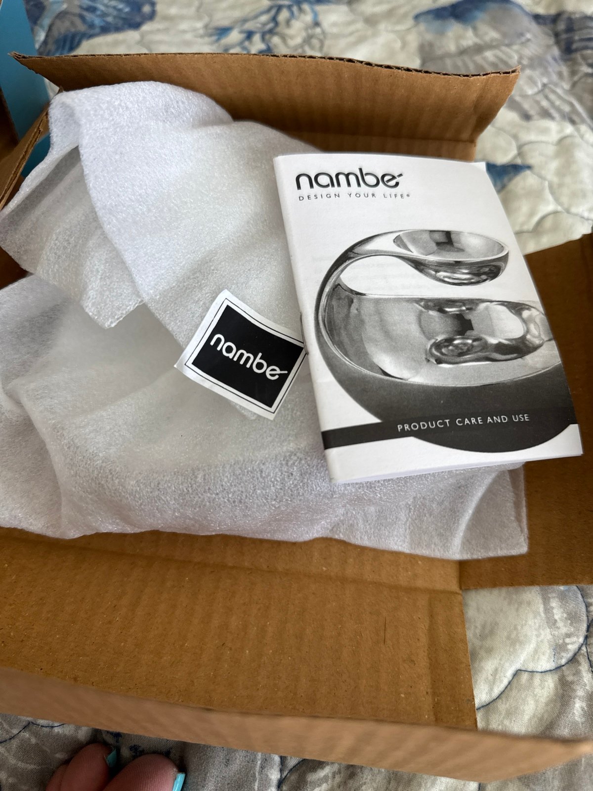 Nambe butterfly bowl 6”