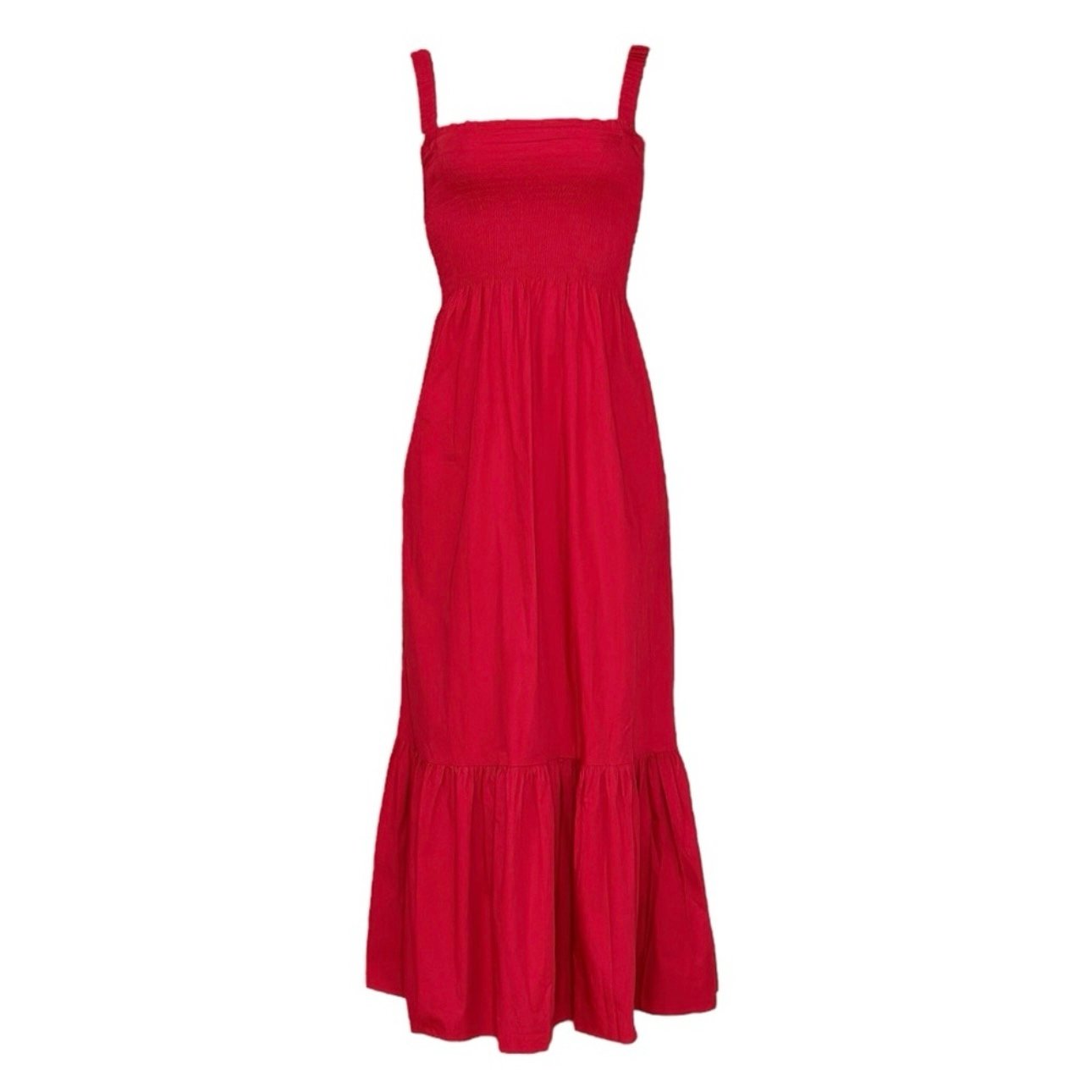 Brand New Hill House The Naia Nap Dress Cherry Red Stripe