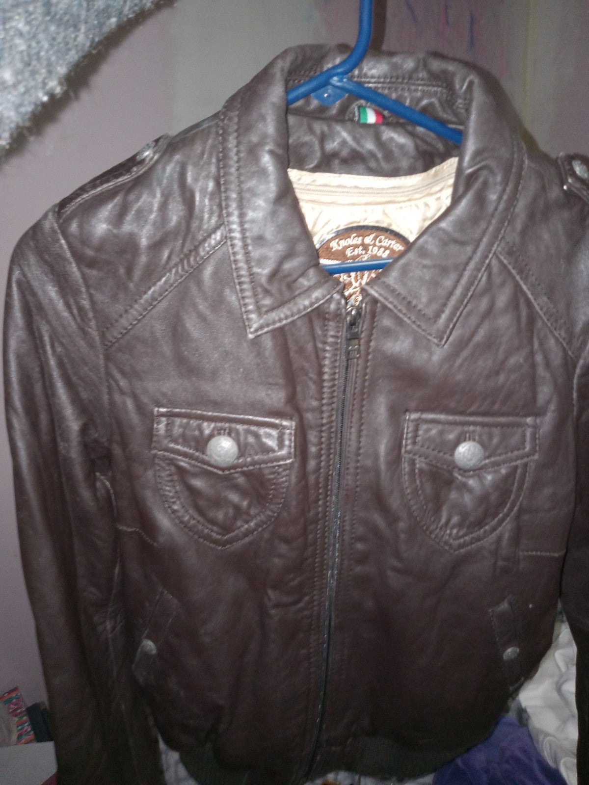 Knowles & Carter leather jacket