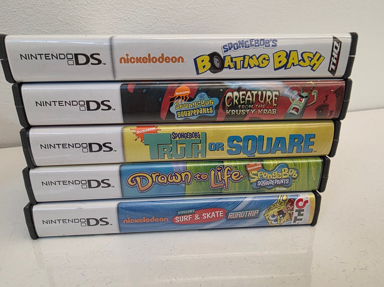 Nintendo DS SpongeBob Squarepants Video Game Lot COMPLETE