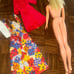 VINTAGE Barbie 1977 FASHION FIREWORKS #9805 Standard DOLL + Outfits