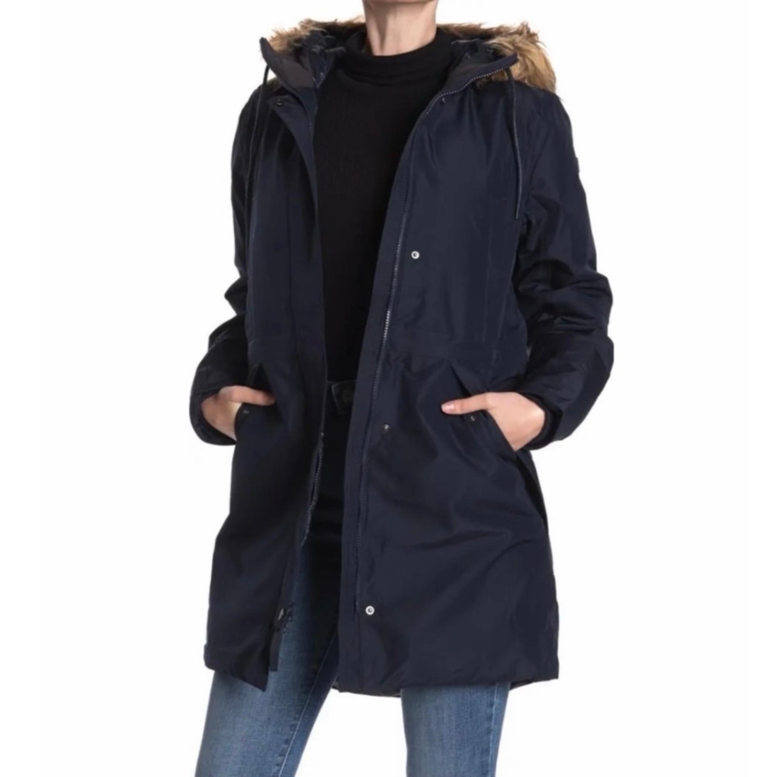 NWT Helly Hansen Navy Alva 2.0 Faux Fur Parka Size XS
