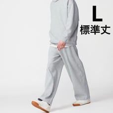 Brand new, unused UNIQLO C Sweat Wide Pants, Gray, Size L.