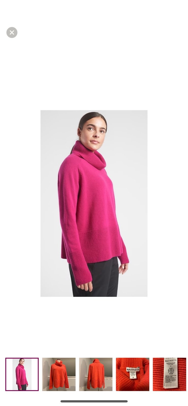 Athleta Alpine Pink Sweater