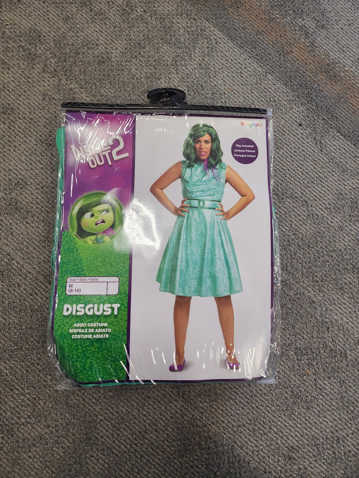 Inside out 2 disgust costume size 8-10 woman