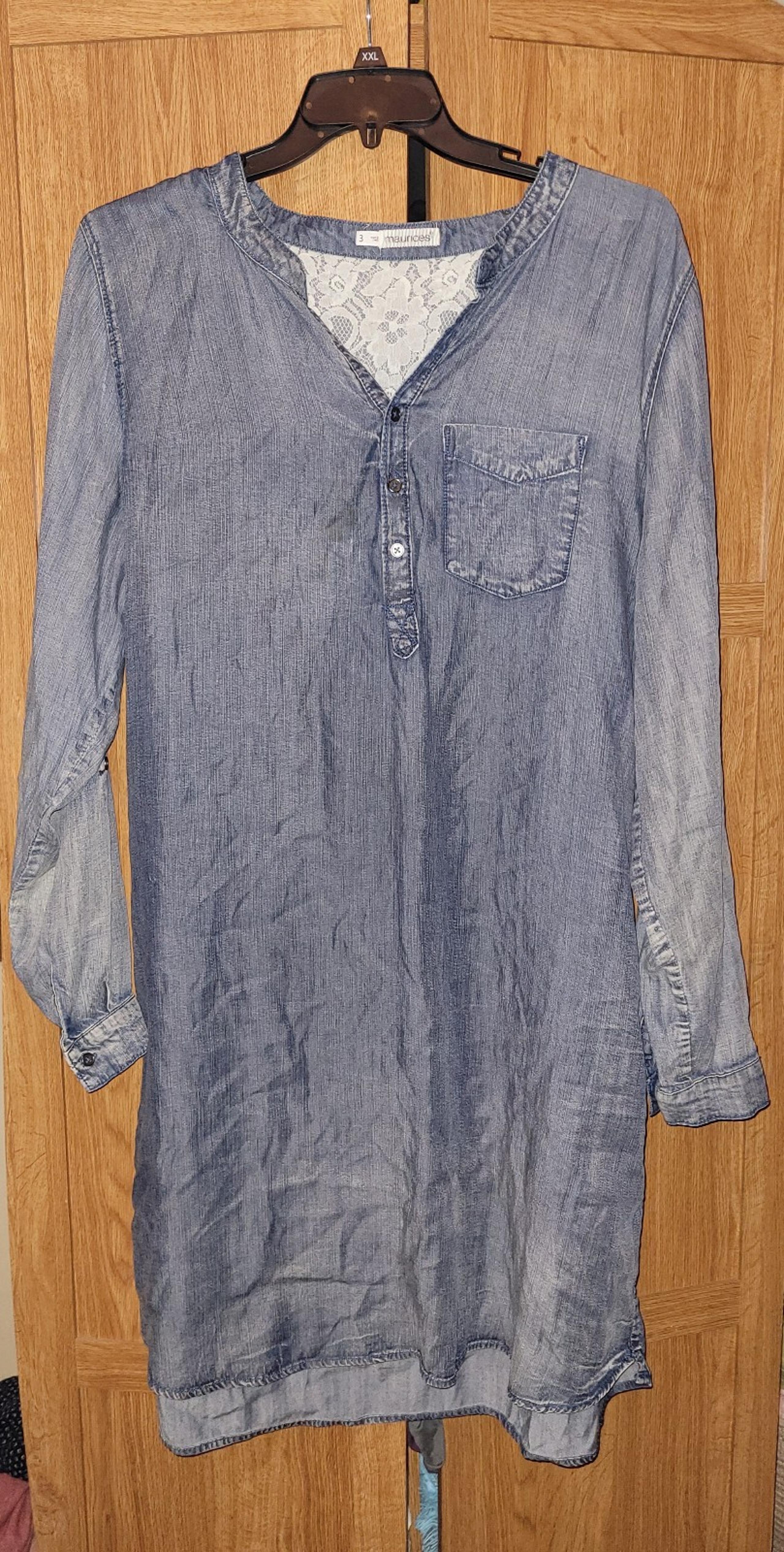 Maurices denim chambray top/dress size 3xl (runs small)