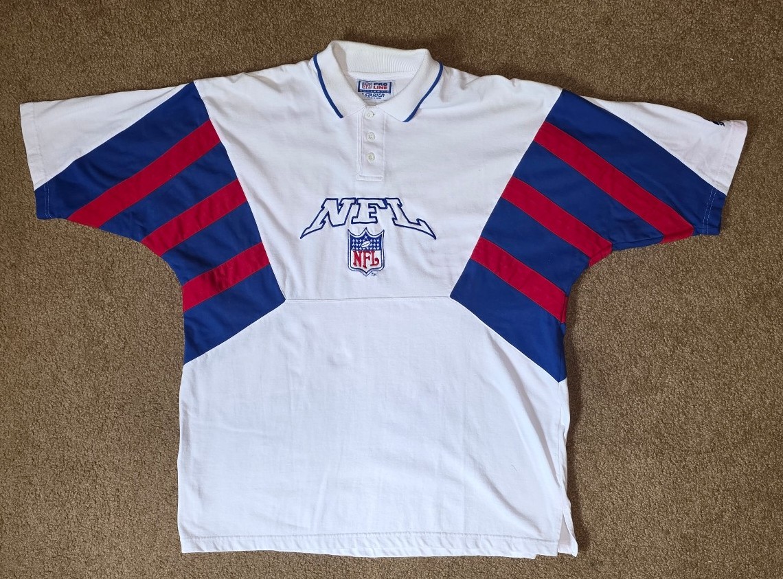 VINTAGE 1990's Starter Pro Line NFL Football "Staff" Polo Shirt, Size XL