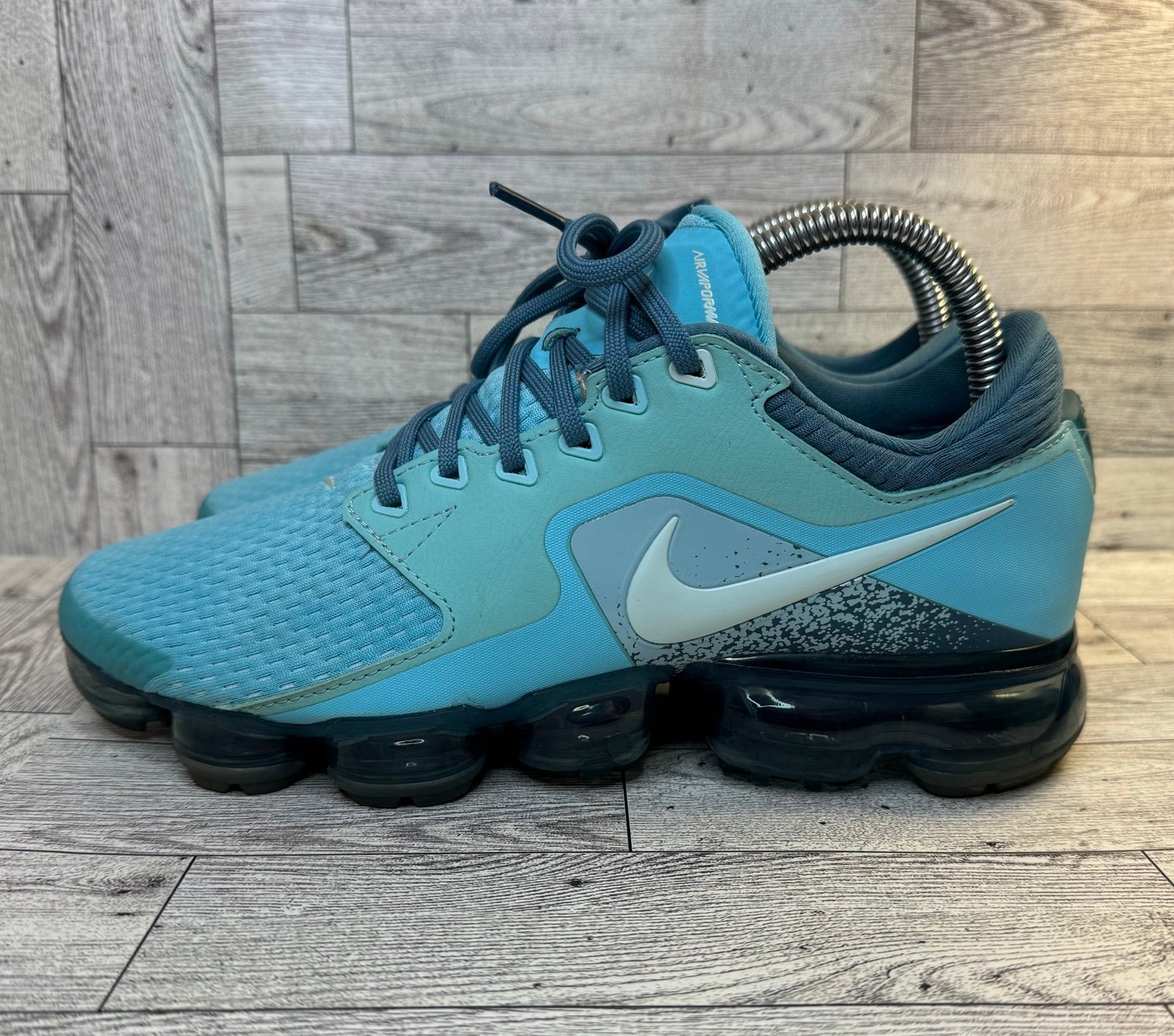 Nike Air Vapormax GS- Youth- Size 6.5 Aqua- [917962-402]- Sneaker Shoes
