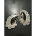 Broken Earrings Vintage Mexico Taxco FF GH Signed 925 Black Onix