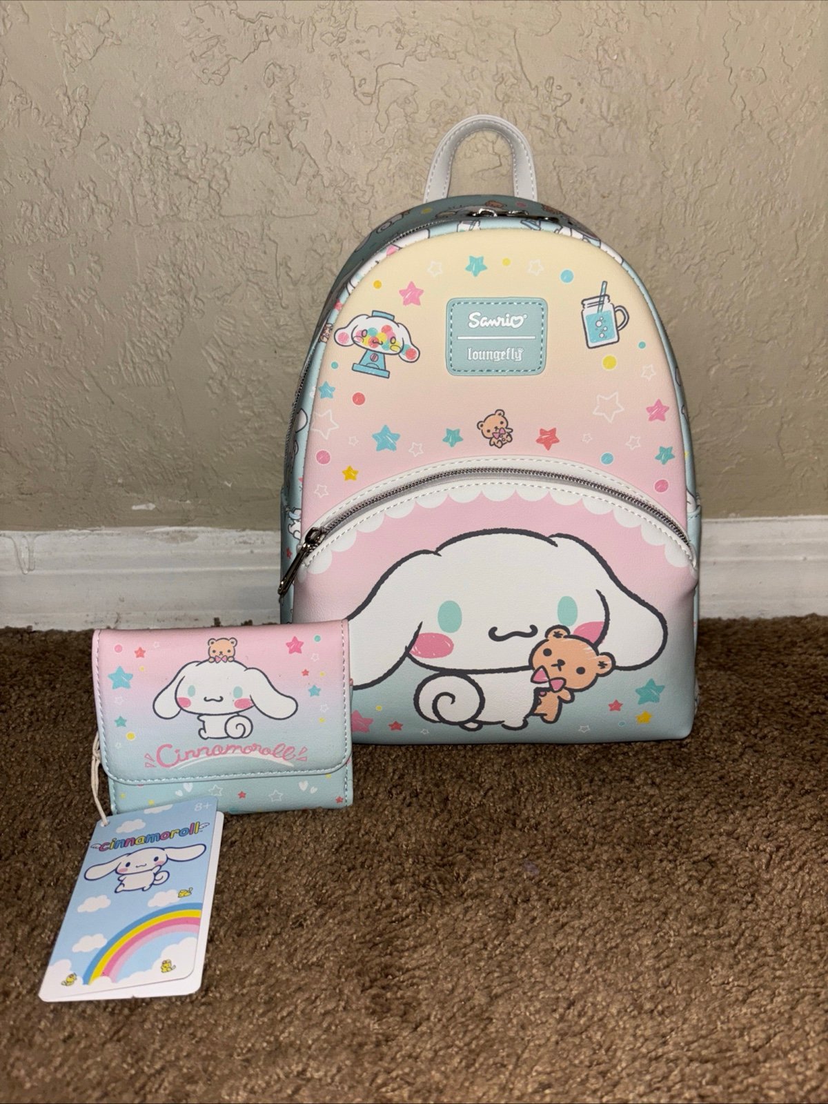 Sanrio Cinnamoroll Bear Treats Mini Backpack and Wallet