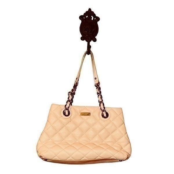 KATE SPADE - Cashew Quilted Leather Gold Coast Maryanne Shoulder Bag