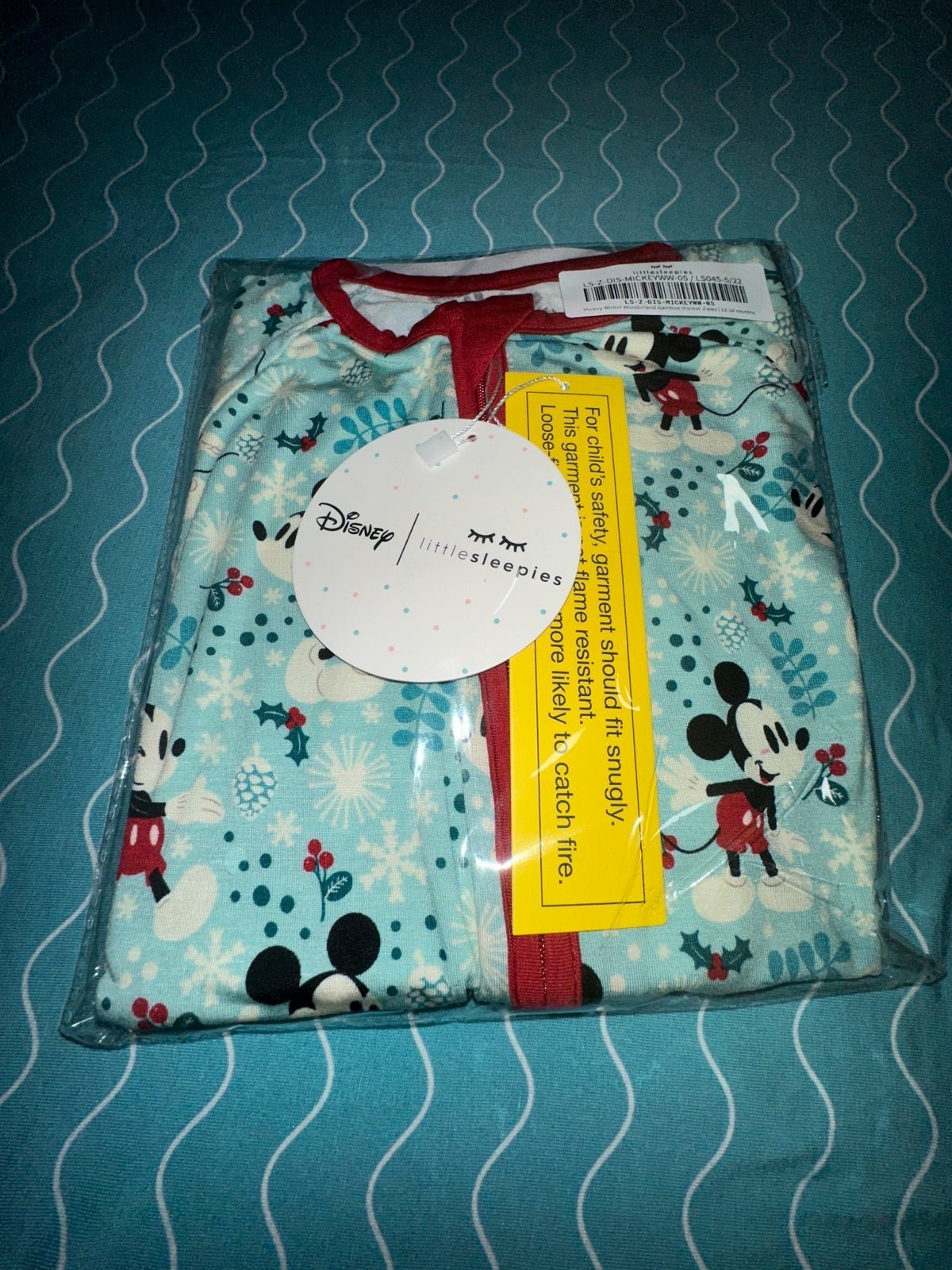 little sleepies Disney Mickey Winter Wonderland Zippy 12-18m